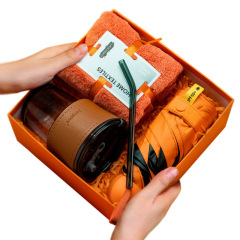 Company annual meeting activity thermos cup small gift practical opening business employee anniversary celebration souvenir set customization