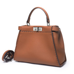 First-layer cowhide imported Togo pebbled metal lock buckle genuine leather kitten bag handbag single shoulder crossbody bag