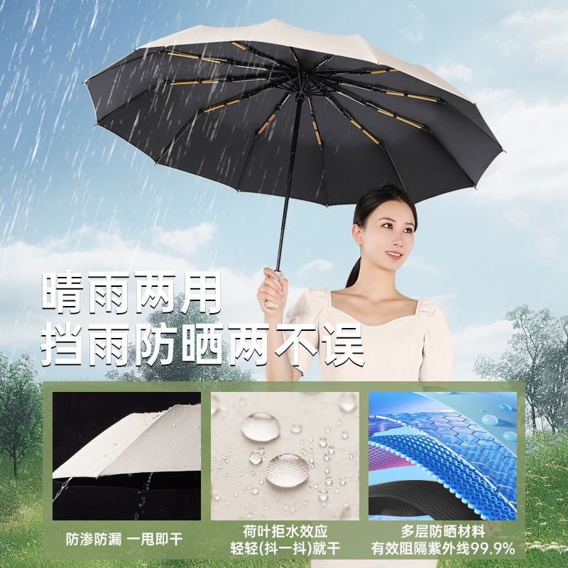 144 rib fully automatic umbrella for men large wholesale advertising umbrella for women sunny or rainy sun protection sun protection UV sun umbrella