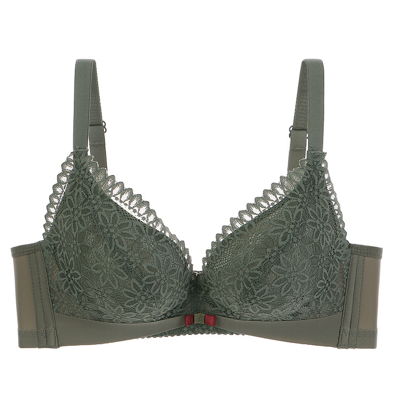 Super push-up, non-magnetic, non-wired, small breasts, large bra, A-cup bra top, 8cm thickened breathable underwear for women, new style