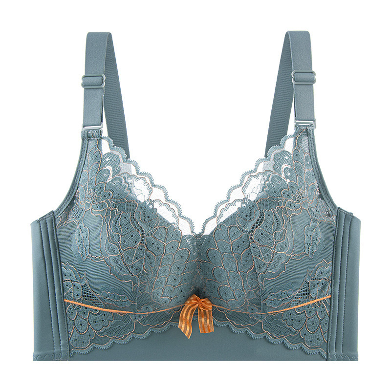 High side ratio corrective external expansion anti-sagging adjustable push-up small breasts appear larger five-breasted non-magnetic bra underwear for women