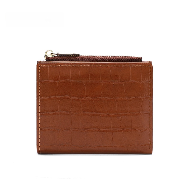 foreveryoung cross-border women's wallet short coin purse card holder simple and high-end ultra-thin two-fold wallet