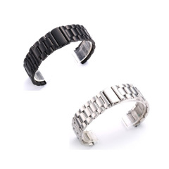 Suitable for iwatch Apple applewatch876SE three-bead solid stainless steel metal steel watch strap