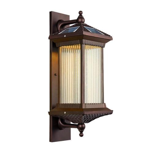 Outdoor wall lamp garden villa outdoor waterproof solar garden light gate balcony aisle peripheral wall doorpost light