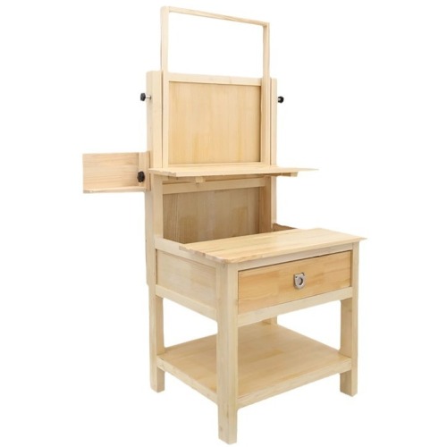 Wholesale solid wood art drawing table studio drawing drawing table drawer type easel sketching art student lifting style drawing table