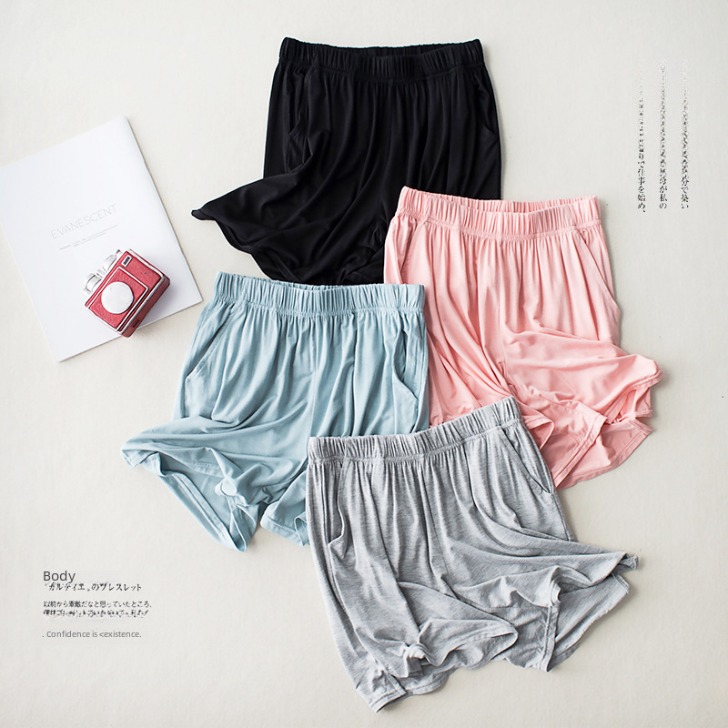Modal women's summer home shorts pajamas home three-point pants loose casual thin yoga sports shorts large size