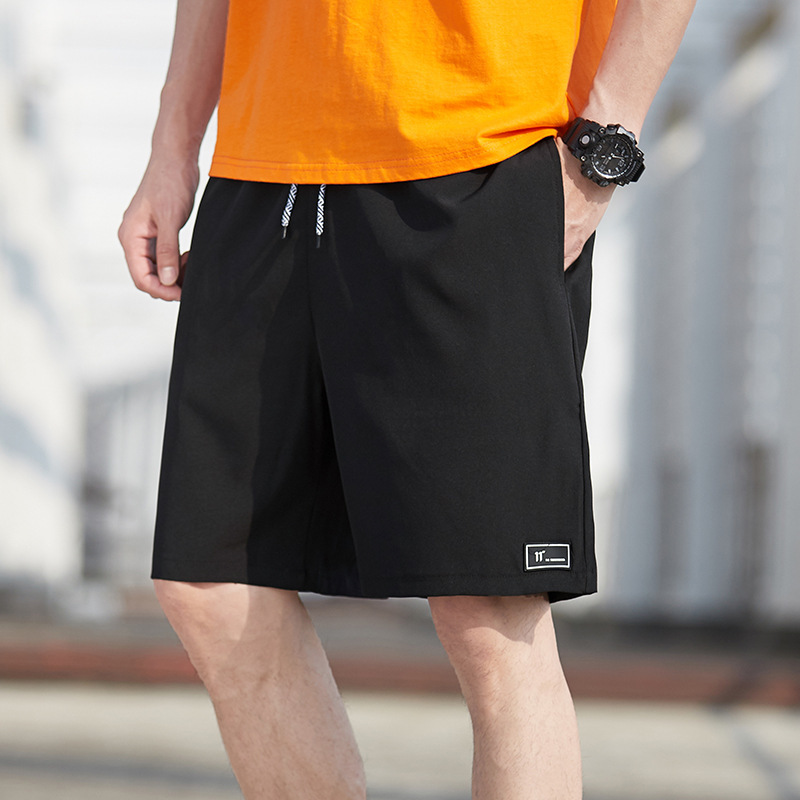 Men's summer sports shorts, breathable, thin, quick-drying ice silk shorts, outer wear, fitness training, running casual pants