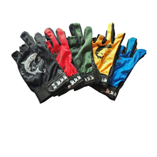 Wholesale outdoor sports gloves with exposed three-finger and five-finger fishing gloves, scratch-proof, sun-proof, non-slip, wear-resistant fishing gloves