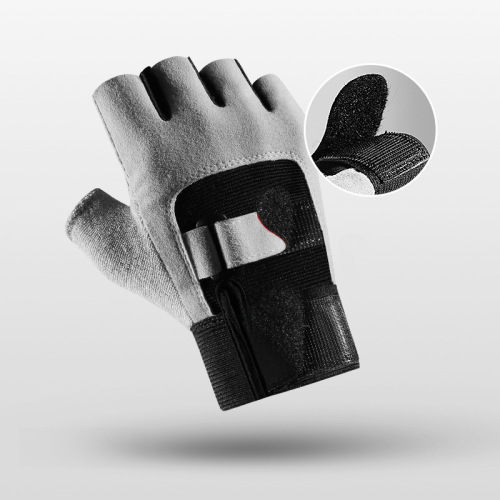 Outdoor men's and women's sports fitness weightlifting wear-resistant bicycle riding half-finger non-slip shock-absorbing half-finger gloves wholesale