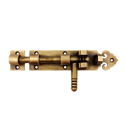 Q683 Chinese style brass floor pin open latch large wooden door fixed thickened courtyard antique floor brass latch