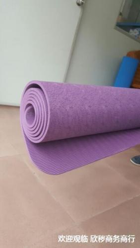 6mm thick tasteless tpe yoga mat for female beginners, non-slip, widened 80cm, more fitness floor mat for men's sports