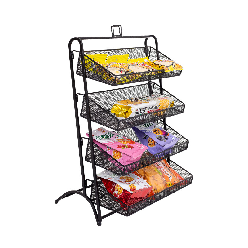 Supermarket checkout iron display rack chewing gum lipstick rack store snack shelf multi-layer convenience store display rack