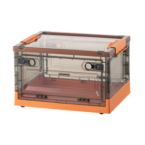 Household large-capacity clothing and snack storage box dormitory book storage box stackable toy folding storage box