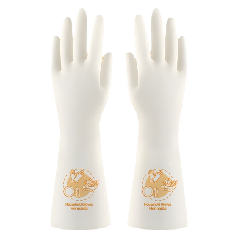 Dishwashing gloves for women, durable kitchen housework, washing dishes, washing clothes, nitrile rubber leather, waterproof, summer work