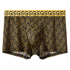 Men's underwear antibacterial ice silk boxer briefs summer thin breathable youth student sports antibacterial boxer briefs