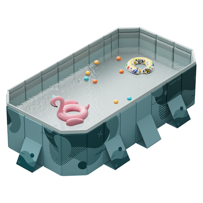 Inflatable-free pool swimming pool home outdoor bracket swimming pool baby foldable paddling pool home children's swimming