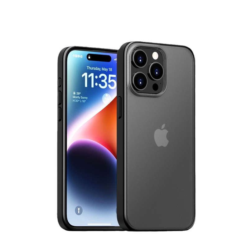 Skin-friendly iPhone 15 mobile phone case matte iPhone 15 promax anti-fall protective case cross-border source factory
