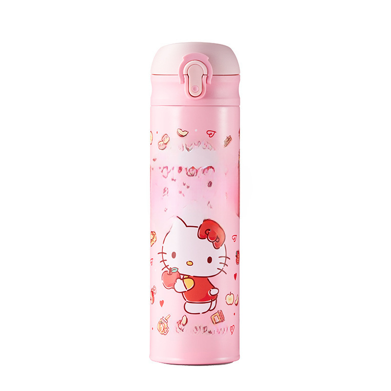 Sanrio Hello Kitty thermos cup for children going to school special double drinking cup cute water cup for girls elementary school students kettle