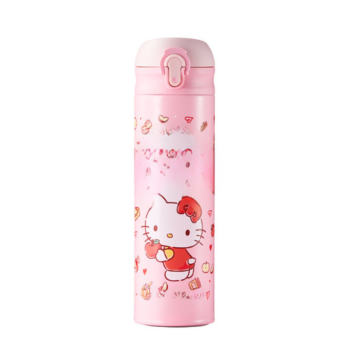 Sanrio Hello Kitty thermos cup for children going to school special double drinking cup cute water cup for girls elementary school students kettle