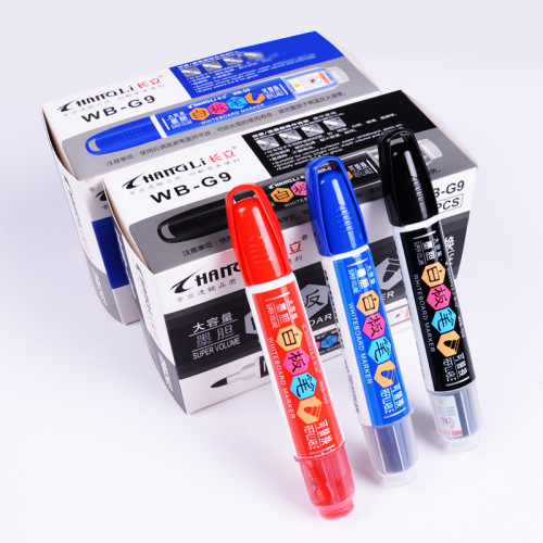 Changli WB-G9 large-capacity whiteboard pen that can be erased and refilled with ink for training class teachers' colorful red and blue blackboard pen