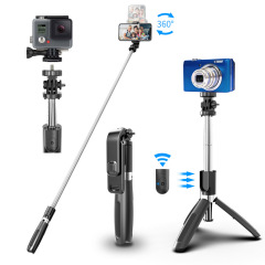 TOKQI mobile phone selfie stick L02 multifunctional tripod integrated Bluetooth remote control live broadcast photo bracket universal
