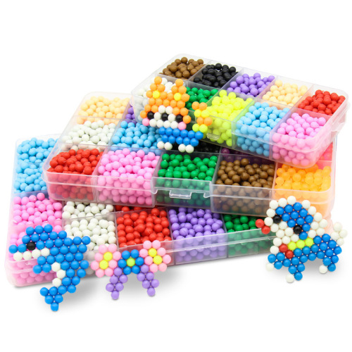 Water mist magic beads, no ironing, spray water beans, handmade diy water sticky beads, children's educational puzzles, bean puzzle wholesale