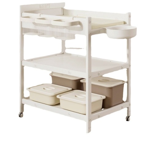 Diaper table, baby care table, multifunctional shower crib, removable newborn changing, bathing and feeding table
