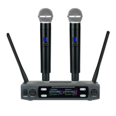 Cross-border wireless microphone one-to-two VHF home karaoke host KTV singing professional wireless dynamic microphone