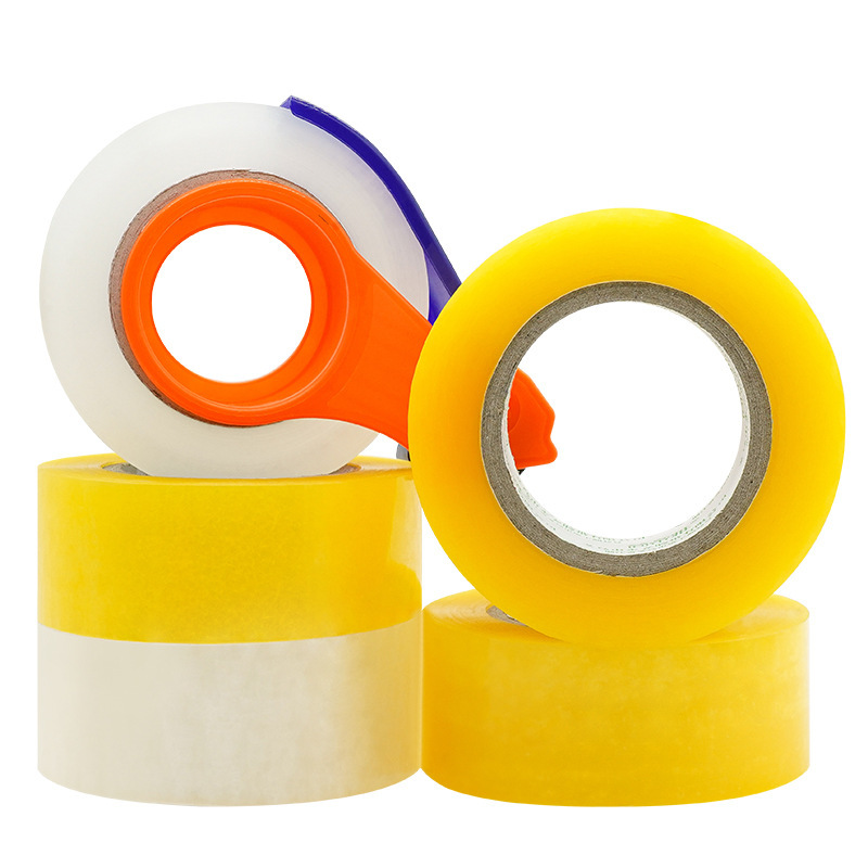 Factory Tape Bulk Wholesale Tape Transparent Tape Yellow Sealing Packing Tape Industrial Tape Paper