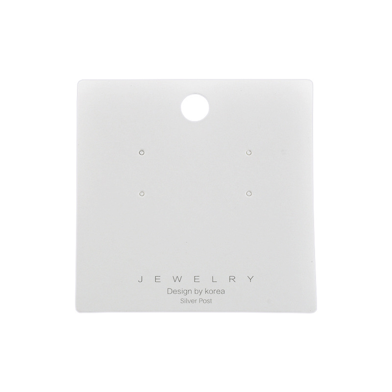 E-commerce jewelry earring packaging card wholesale earrings pearl tag printing silver jewelry earring card
