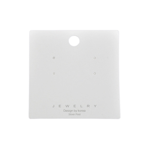 E-commerce jewelry earring packaging card wholesale earrings pearl tag printing silver jewelry earring card