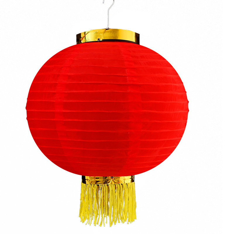 New Year Red Lantern New Year Folding Brushed Wedding Advertising Event New Year Festive Red Lantern Manufacturer