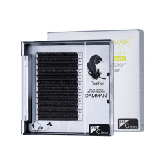 Grafted eyelashes, single flat hair, double tips, zero-touch ferret silk, ultra-soft matte implanted beauty salon false eyelashes