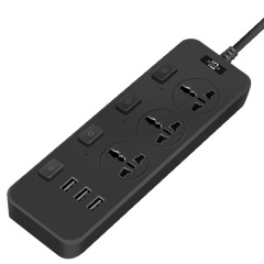 Power supply European standard Thai socket cross-border American standard power strip household USB power strip with cable 10A British power strip wholesale