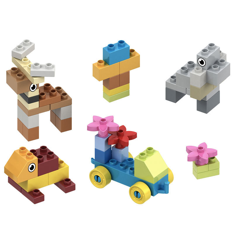 Compatible with Lego large particle building blocks for children to assemble and insert baby large model educational toys for men and women