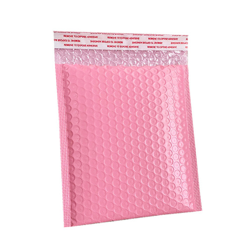 Pink co-extruded film bubble envelope bag wholesale bubble bag shockproof express bag thickened clothing self-adhesive packaging material