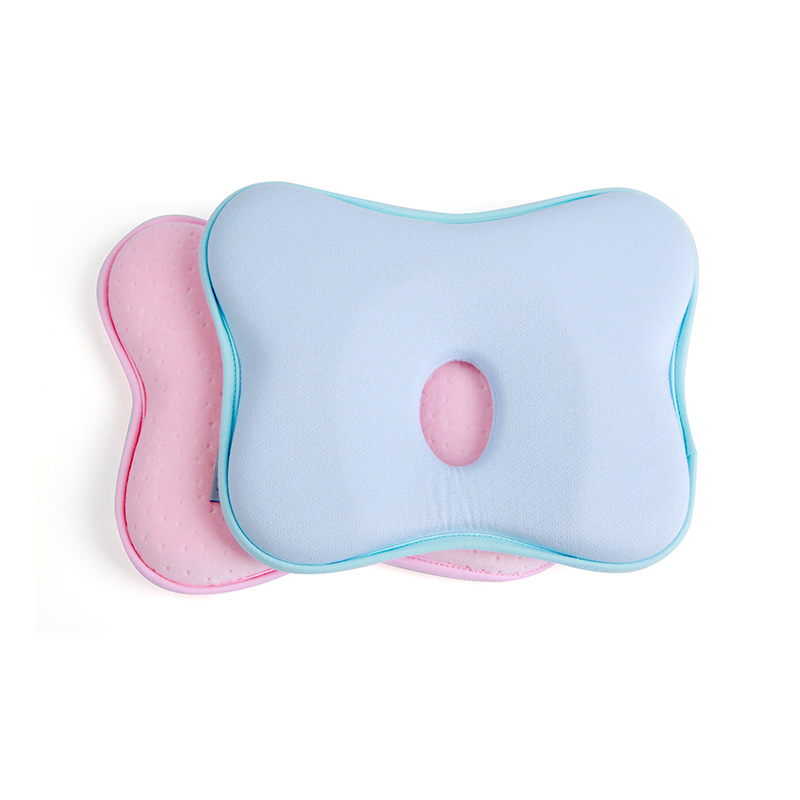 Cross-border baby shaping pillow factory wholesale pure cotton anti-eccentric slow rebound memory foam 0-1 year old newborn pillow