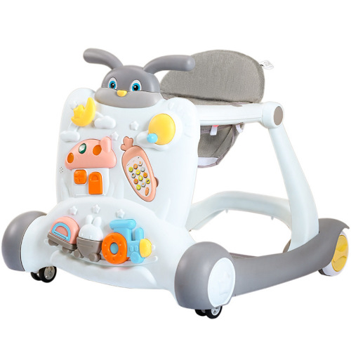 Baby walker road-assisted toy car infant and toddler stroller anti-o-leg multi-functional anti-rollover learning to walk