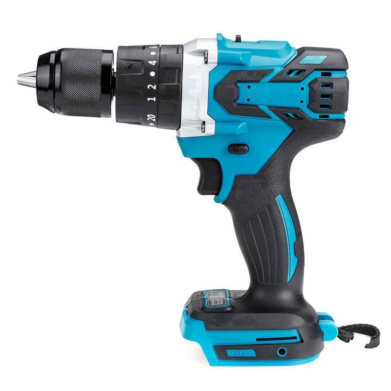Manufacturer wholesale brushless lithium electric drill 13mm impact drill multifunctional pistol drill rechargeable high power color steel drill