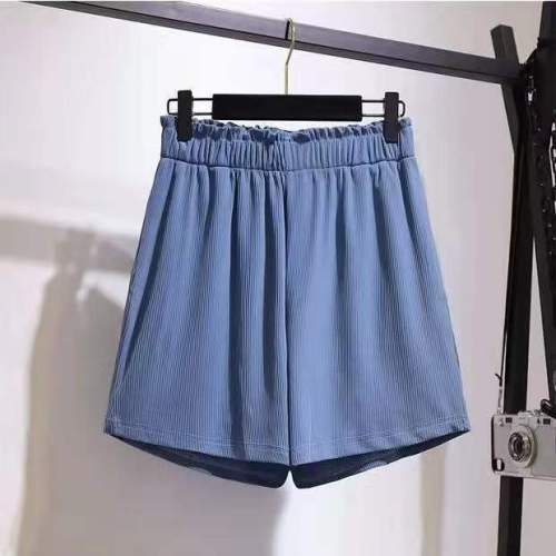 300 Jin Extra Fat Extra Large Size Women's Clothing 200 Fat Internet Celebrity Shorts Women's Summer Loose Wide Leg Pants Korean Style Elastic Waist