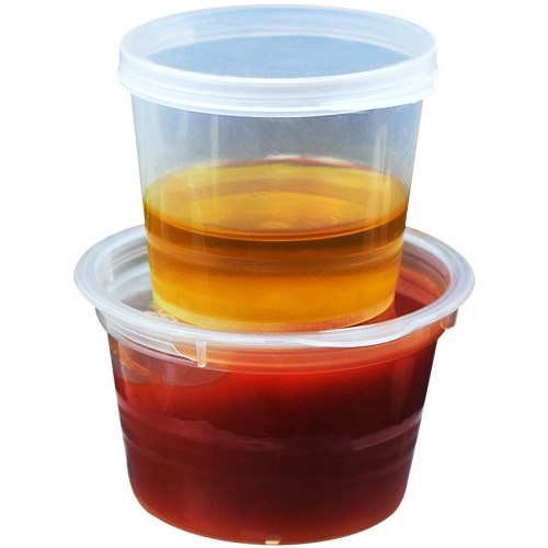 Sauce box disposable sauce cup with lid plastic commercial sealed conjoined small condiment sauce takeaway packaging box