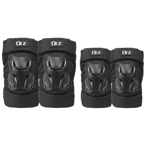 Orz motorcycle knee pads, elbow pads, short full set of motorcycle riding protective gear, anti-fall, windproof knees, universal for men in all seasons