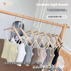 Hot selling beautiful back camisole women's inner wear with breast pads all-in-one underwear seamless bottoming can be worn outside tube top