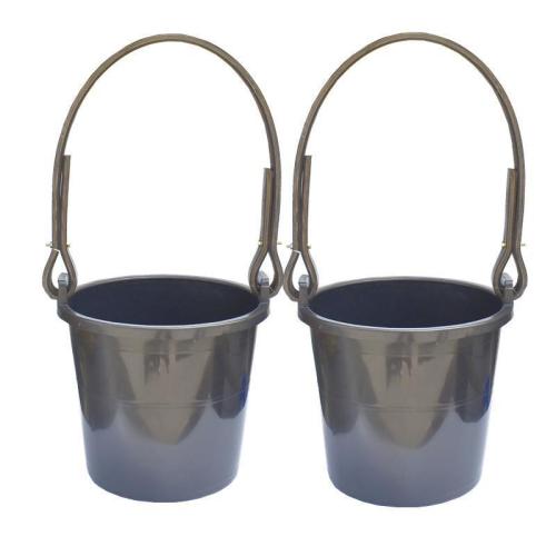 Agricultural manure bucket thickened beef tendon black water bucket irrigation multi-purpose bucket tie bucket rack scoop water scoop durable