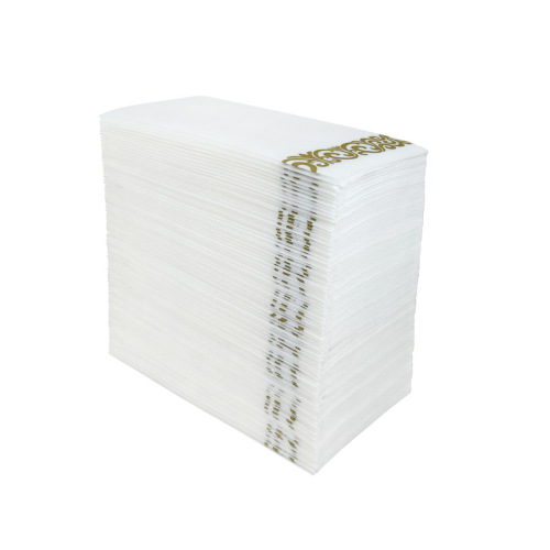 3040 thickened rectangular gold printed dust-free napkin for Western restaurant and hotel retro placemat disposable mouth cloth