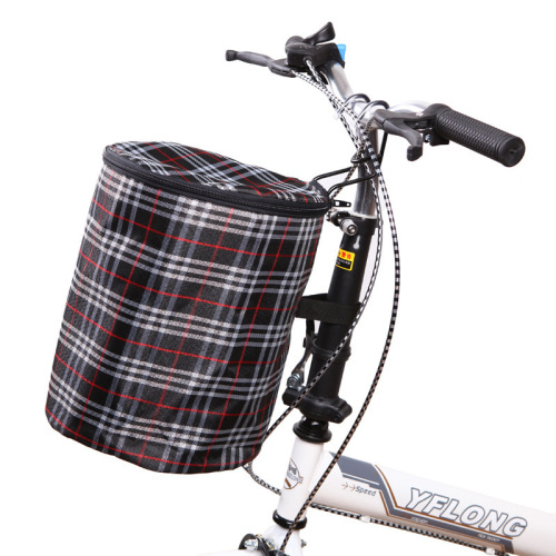 Bicycle basket front basket bicycle basket electric scooter folding bike basket vegetable basket canvas basket basket