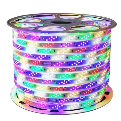 LED outdoor light strip advertising six-color horse racing 220 light strip colorful color-changing light door head sign waterproof dimming light