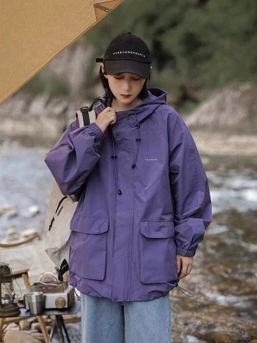 Mountain-style multi-pocket functional jacket, Japanese-style jacket, mountaineering travel waterproof work jacket