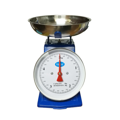 Iron spring scale 1kg 2kg 5kg old-fashioned spring scale mechanical platform scale household cooking scale case scale fruit scale