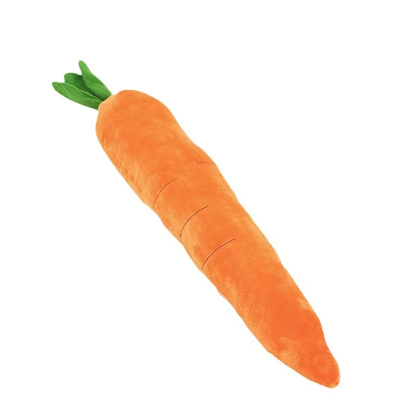 Carrot pulling plush toy pet nibbling doll fruit children early education vegetable cute pillow
